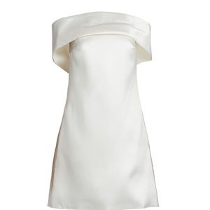 Amsale Mikado Off-The-Shoulder Shift Dress 6